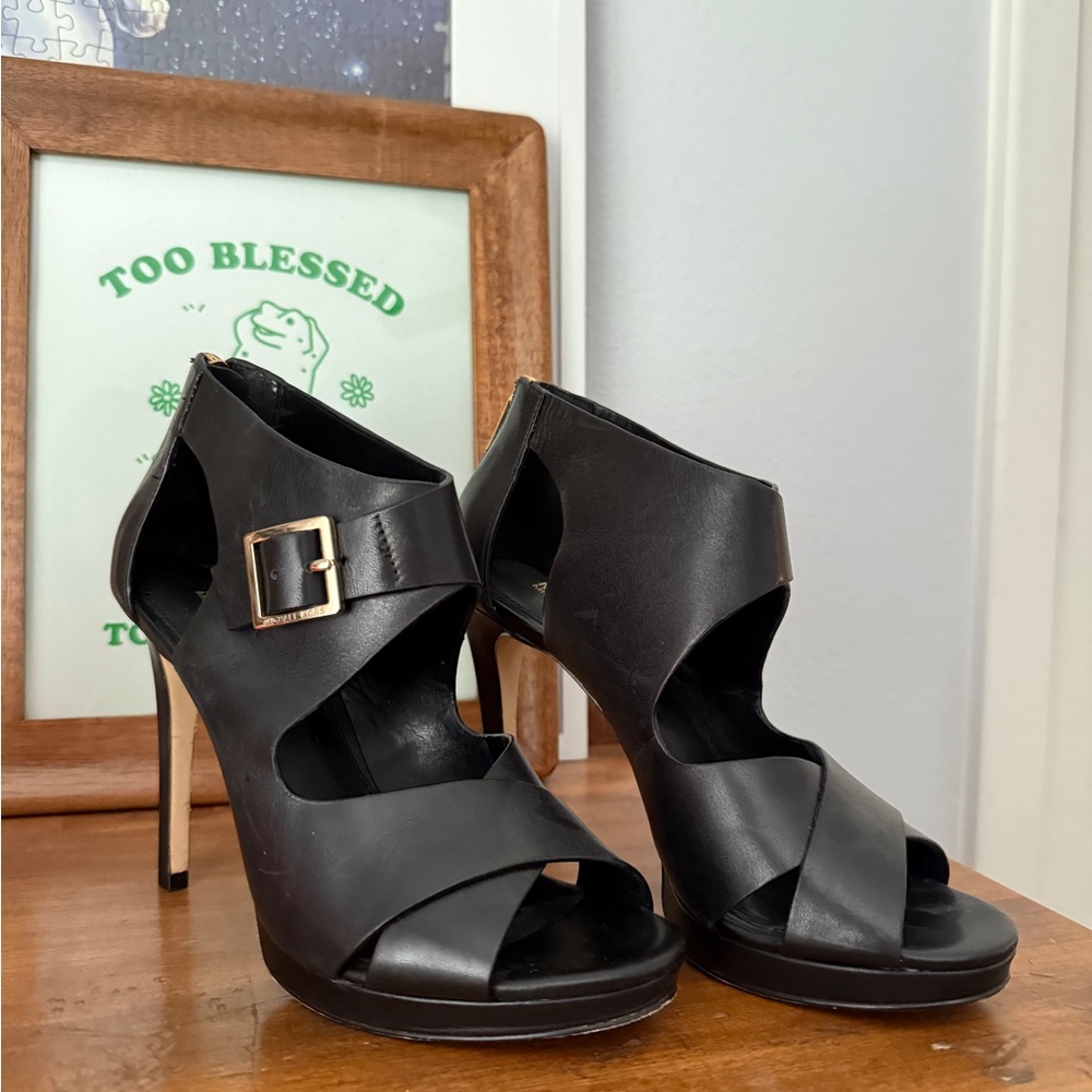 Michael Kors Black Heeled Booties Size 6